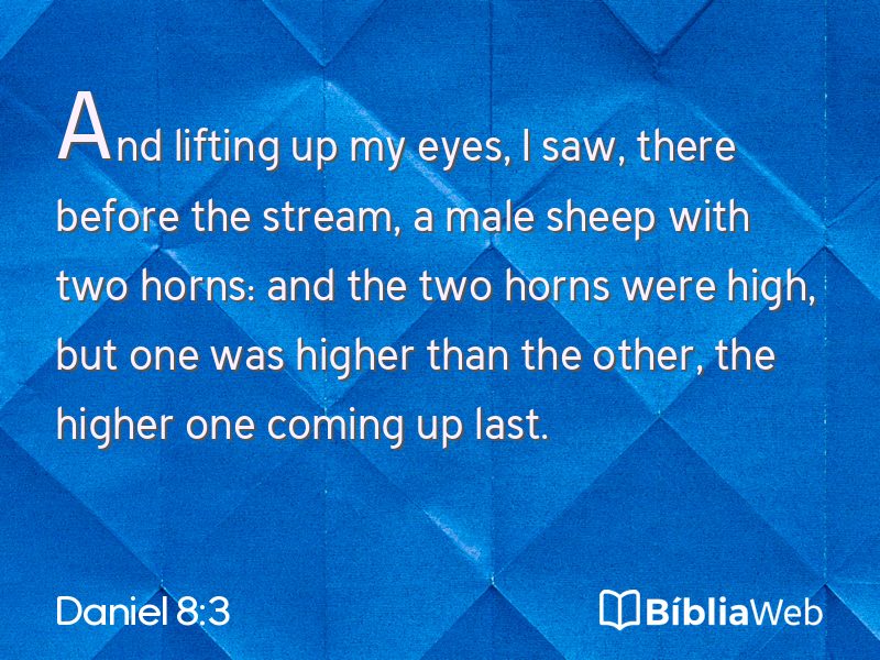 Daniel 8:3 em imagem para compartilhar
