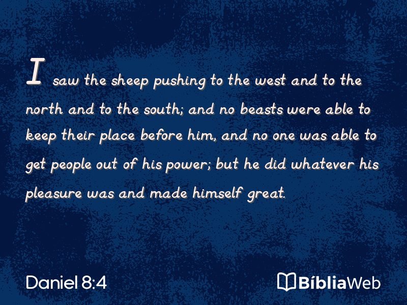 Daniel 8:4 em imagem para compartilhar