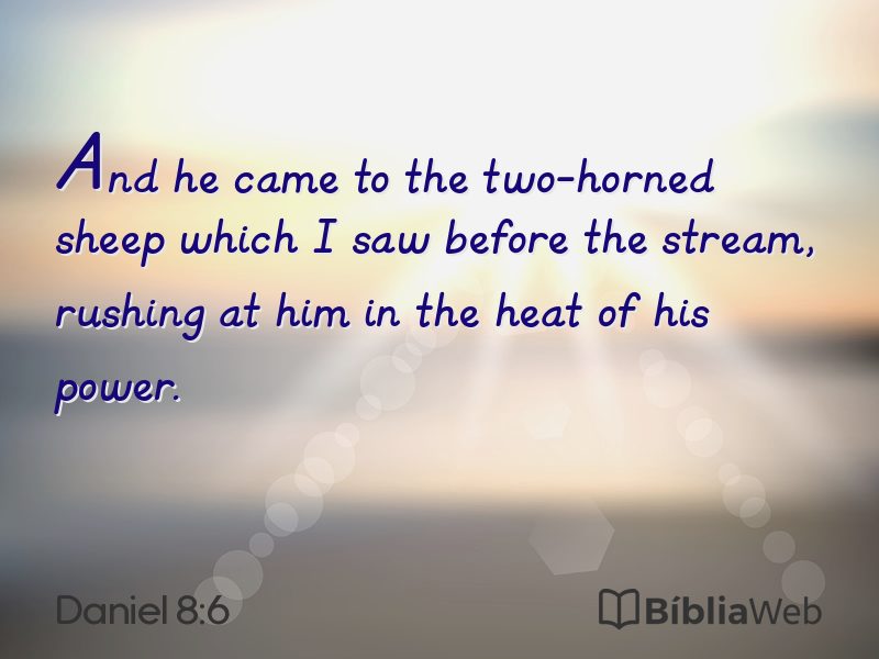 Daniel 8:6 em imagem para compartilhar