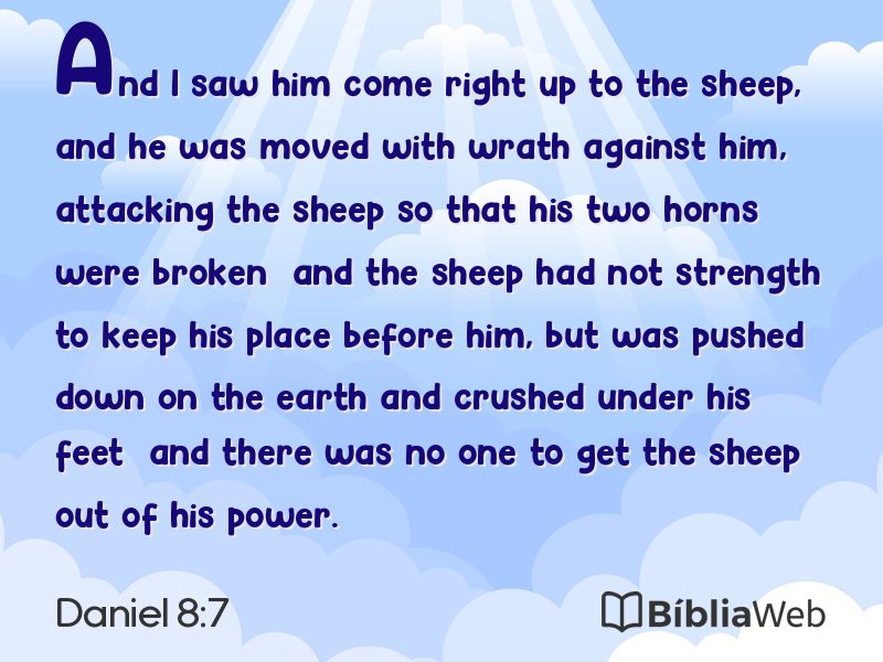 Daniel 8:7 em imagem para compartilhar
