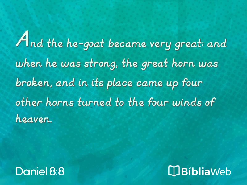 Daniel 8:8 em imagem para compartilhar