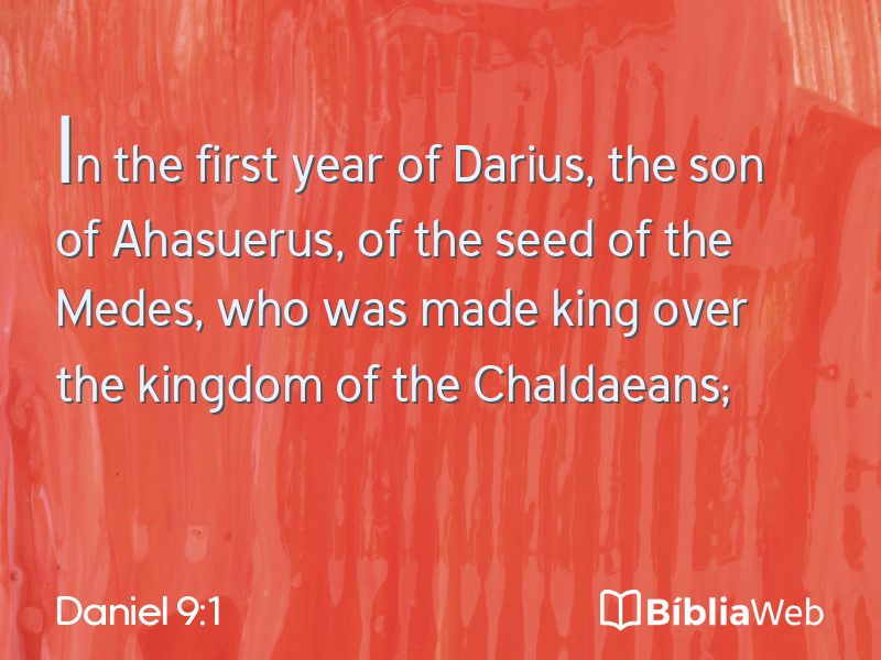 Daniel 9:1 em imagem para compartilhar