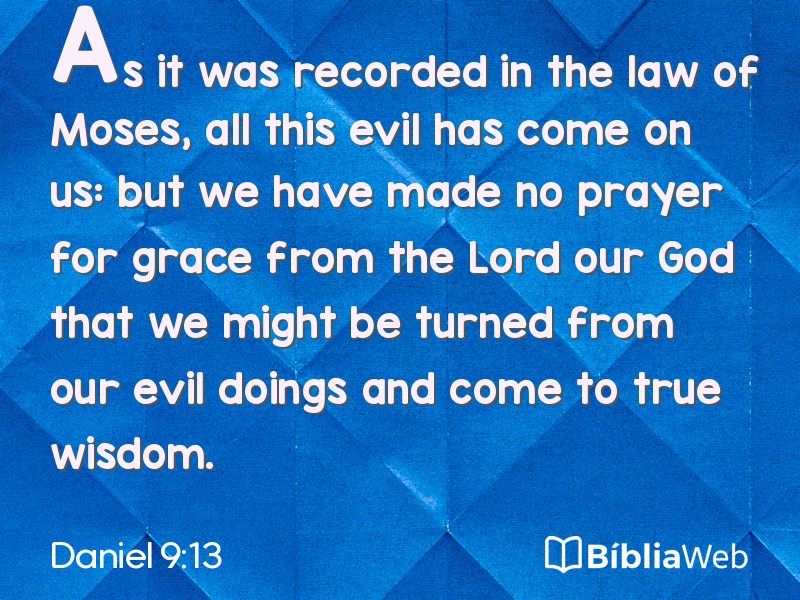 Daniel 9:13 em imagem para compartilhar