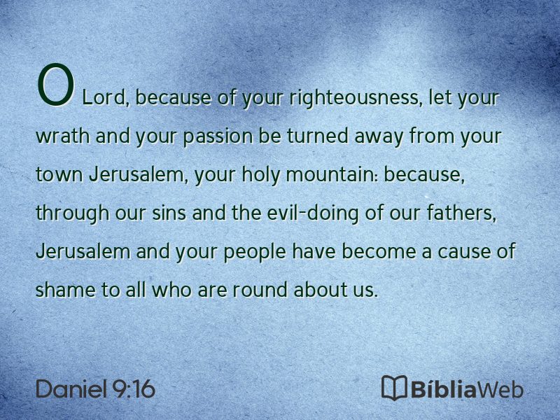 Daniel 9:16 em imagem para compartilhar