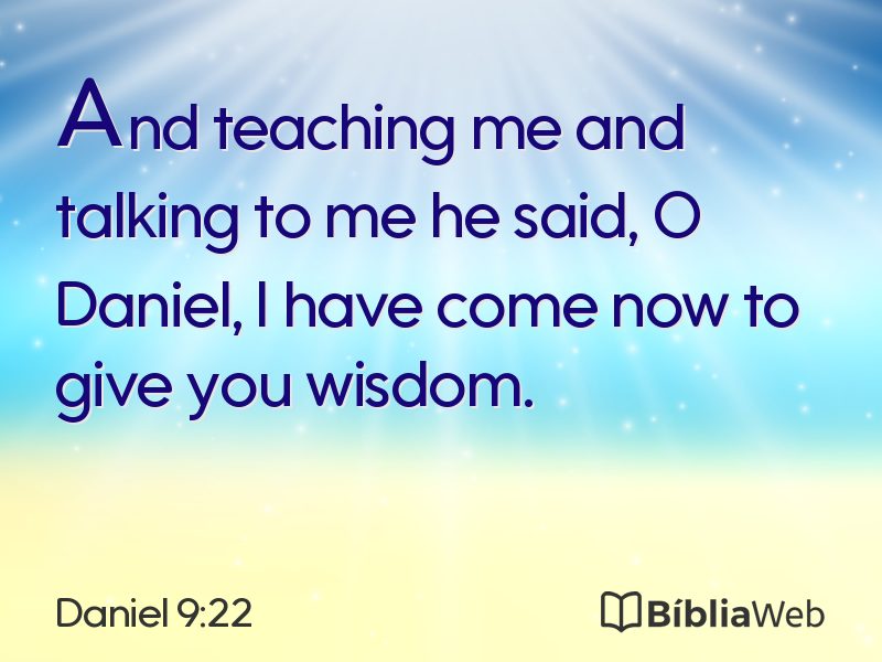 Daniel 9:22 em imagem para compartilhar