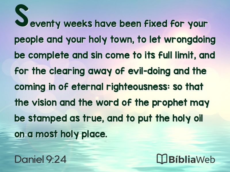 Daniel 9:24 em imagem para compartilhar