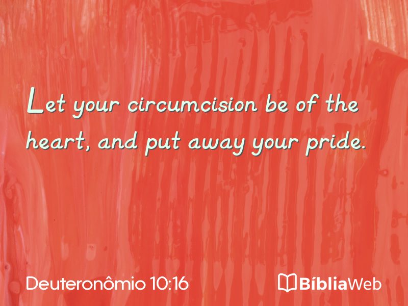 Deuteronômio 10:16 em imagem para compartilhar