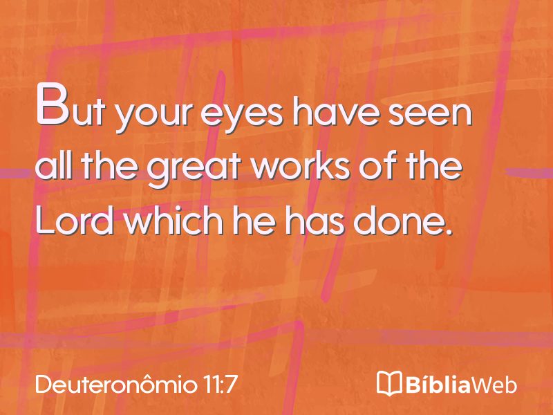 Deuteronômio 11:7 em imagem para compartilhar