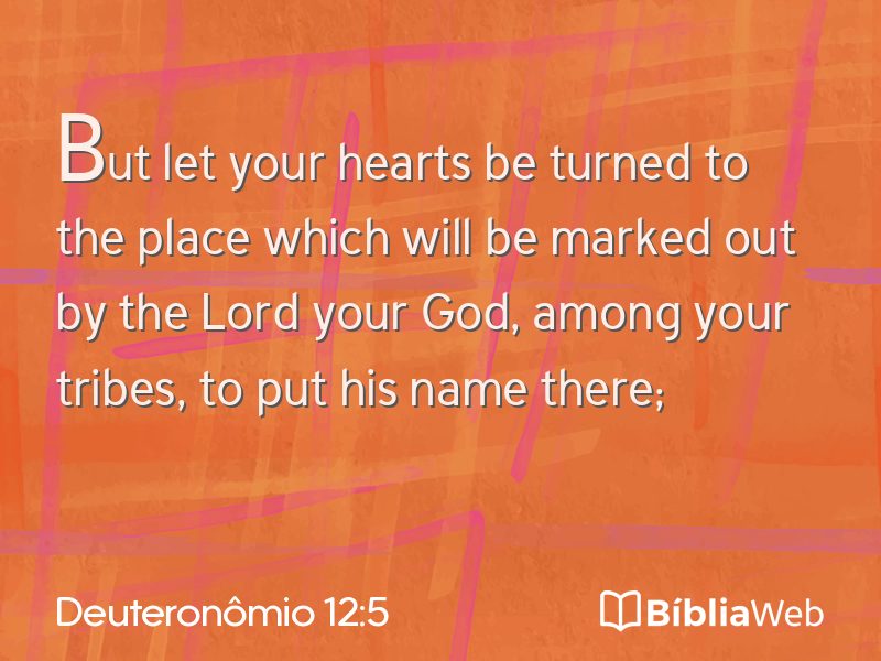 Deuteronômio 12:5 em imagem para compartilhar