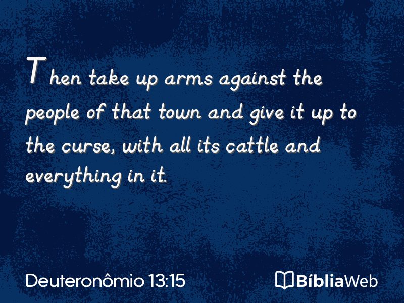 Deuteronômio 13:15 em imagem para compartilhar