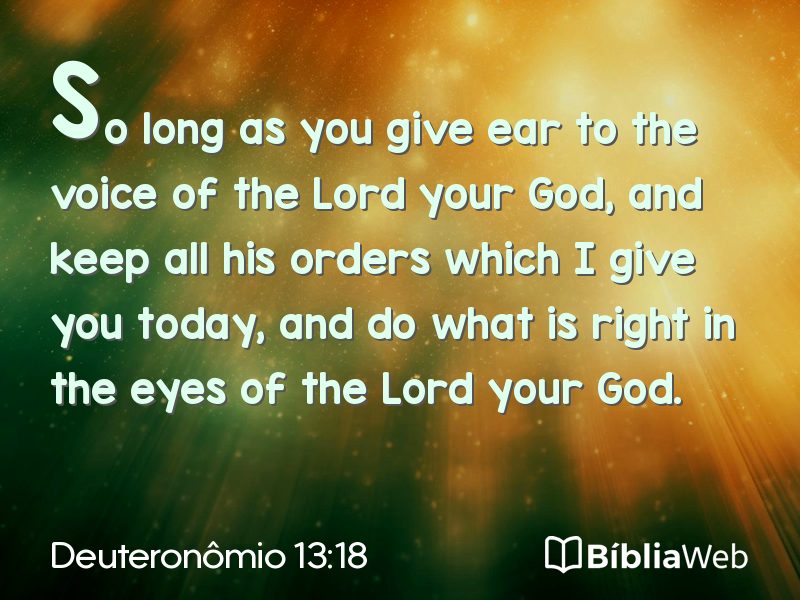 Deuteronômio 13:18 em imagem para compartilhar