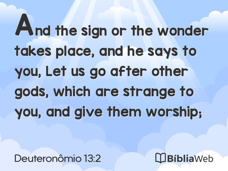 Deuteronômio 13:2 em imagem para compartilhar