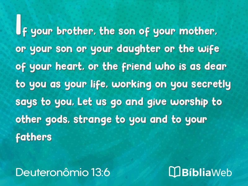 Deuteronômio 13:6 em imagem para compartilhar