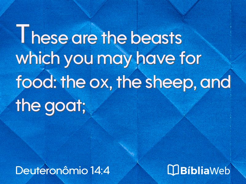 Deuteronômio 14:4 em imagem para compartilhar