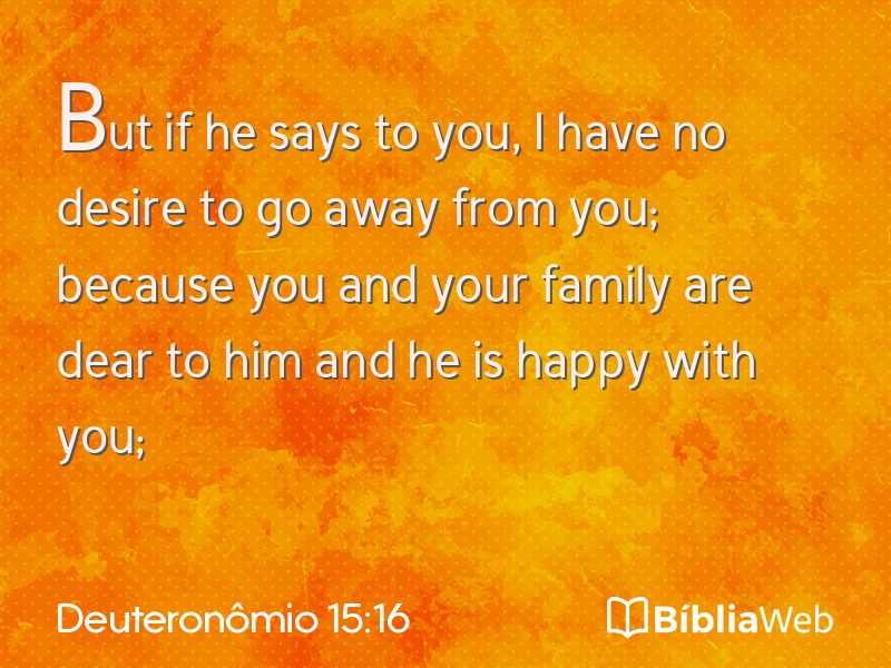 Deuteronômio 15:16 em imagem para compartilhar