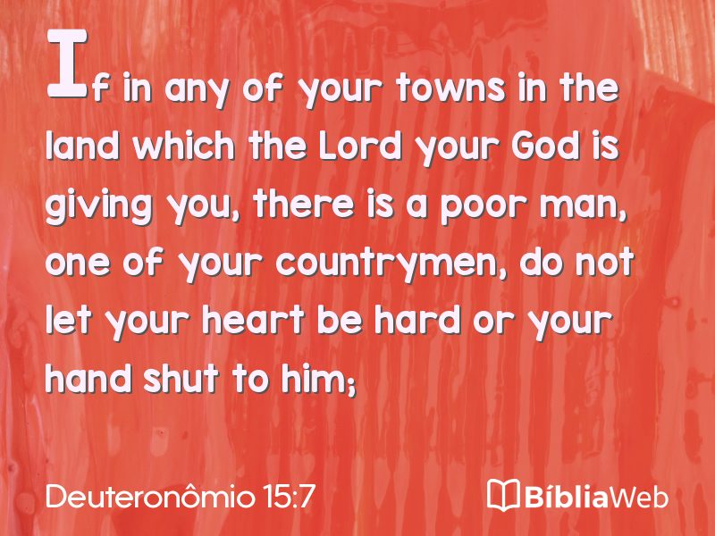 Deuteronômio 15:7 em imagem para compartilhar