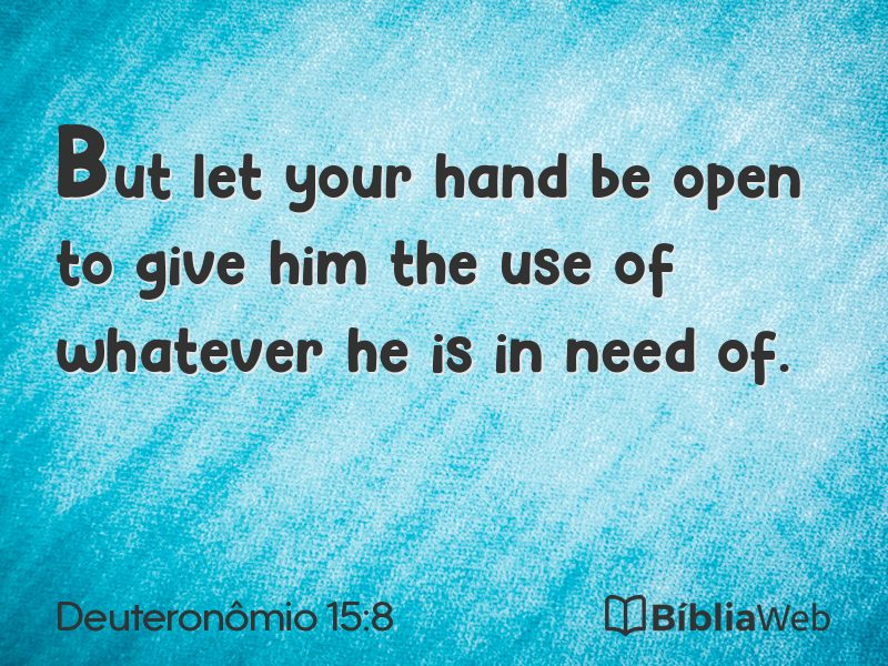 Deuteronômio 15:8 em imagem para compartilhar