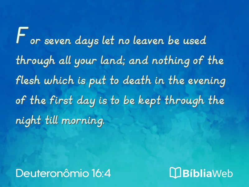 Deuteronômio 16:4 em imagem para compartilhar