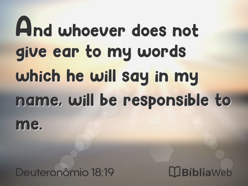 Deuteronômio 18:19 em imagem para compartilhar