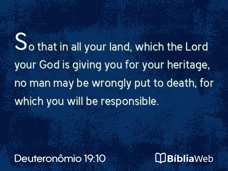 Deuteronômio 19:10 em imagem para compartilhar