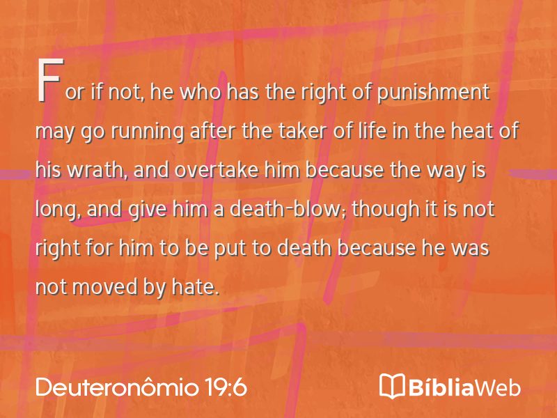 Deuteronômio 19:6 em imagem para compartilhar