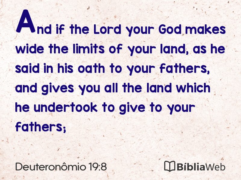 Deuteronômio 19:8 em imagem para compartilhar