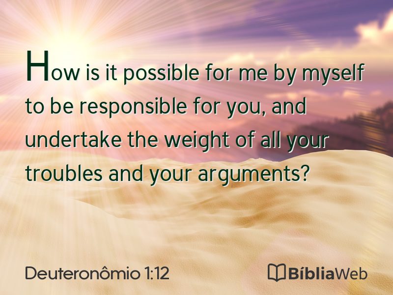 Deuteronômio 1:12 em imagem para compartilhar