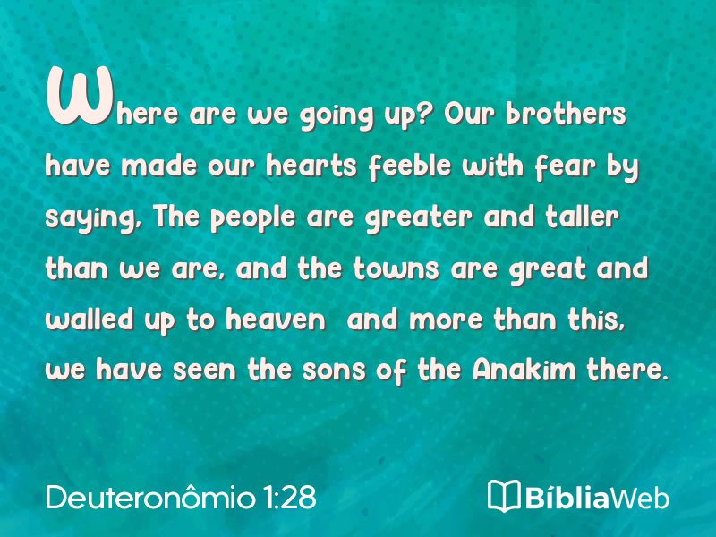 Deuteronômio 1:28 em imagem para compartilhar