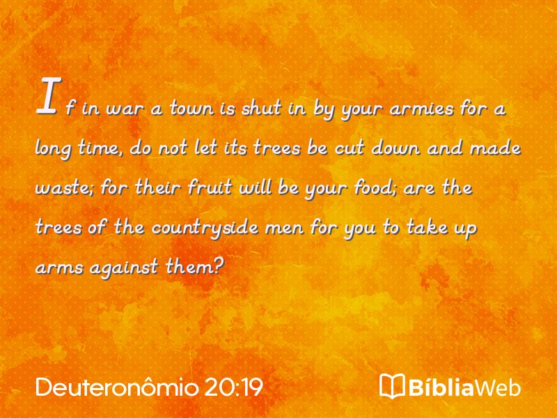 Deuteronômio 20:19 em imagem para compartilhar