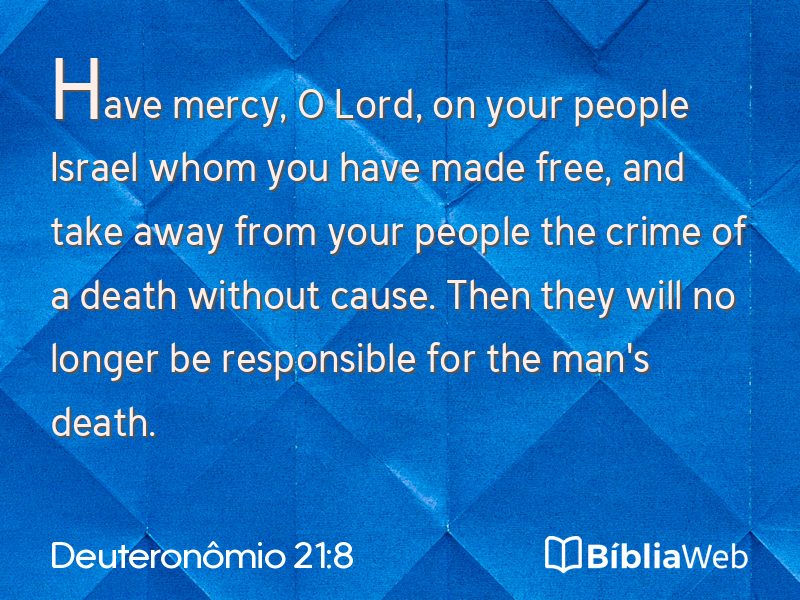 Deuteronômio 21:8 em imagem para compartilhar