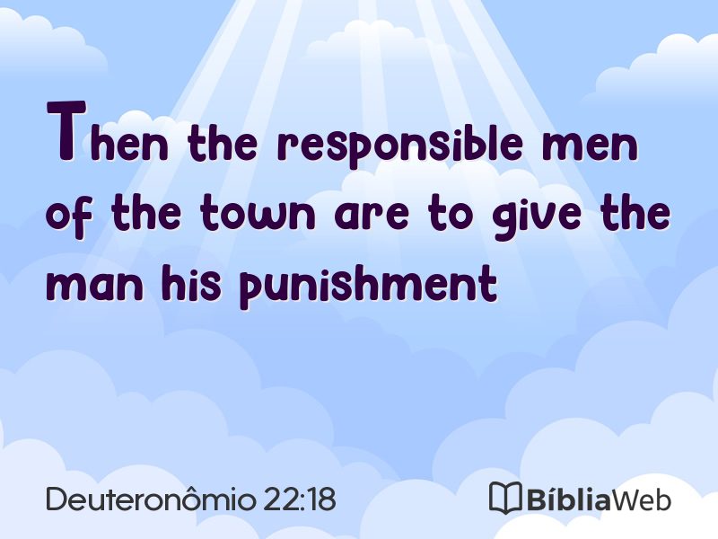Deuteronômio 22:18 em imagem para compartilhar