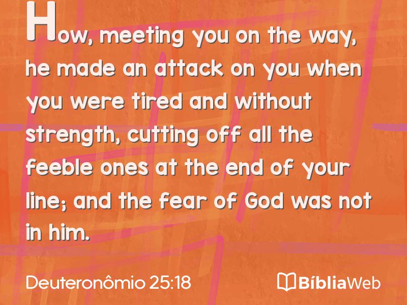 Deuteronômio 25:18 em imagem para compartilhar
