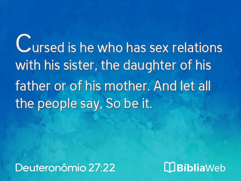 Deuteronômio 27:22 em imagem para compartilhar