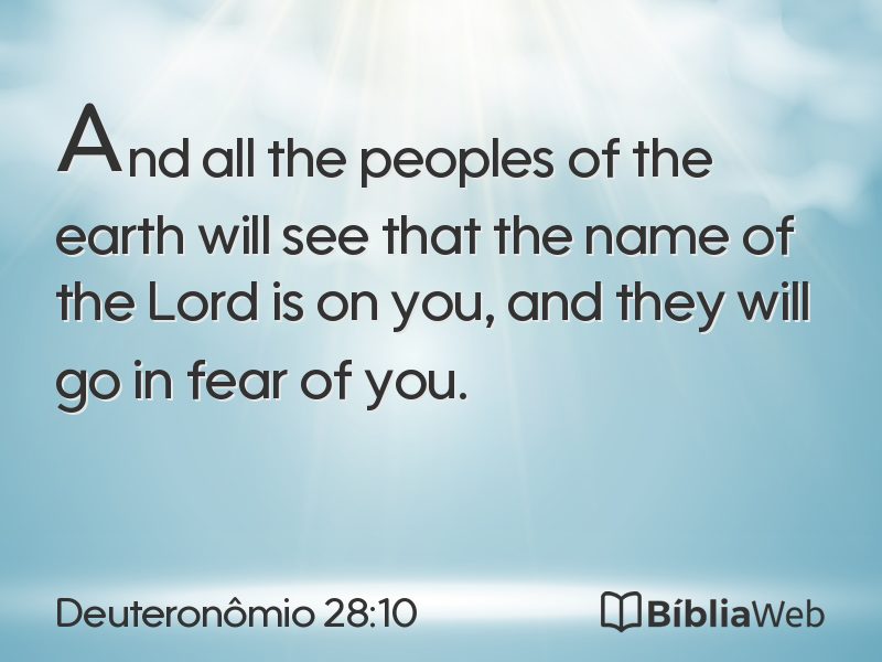 Deuteronômio 28:10 em imagem para compartilhar