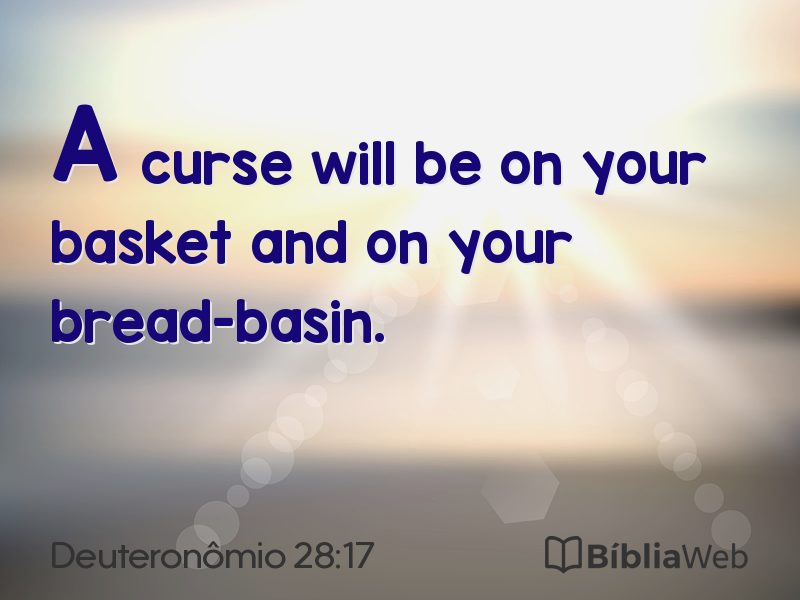 Deuteronômio 28:17 em imagem para compartilhar