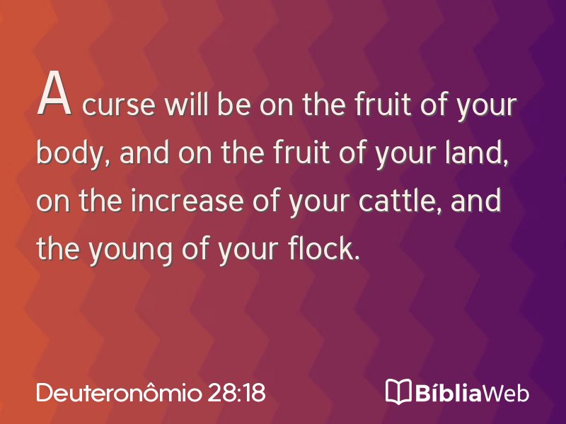 Deuteronômio 28:18 em imagem para compartilhar