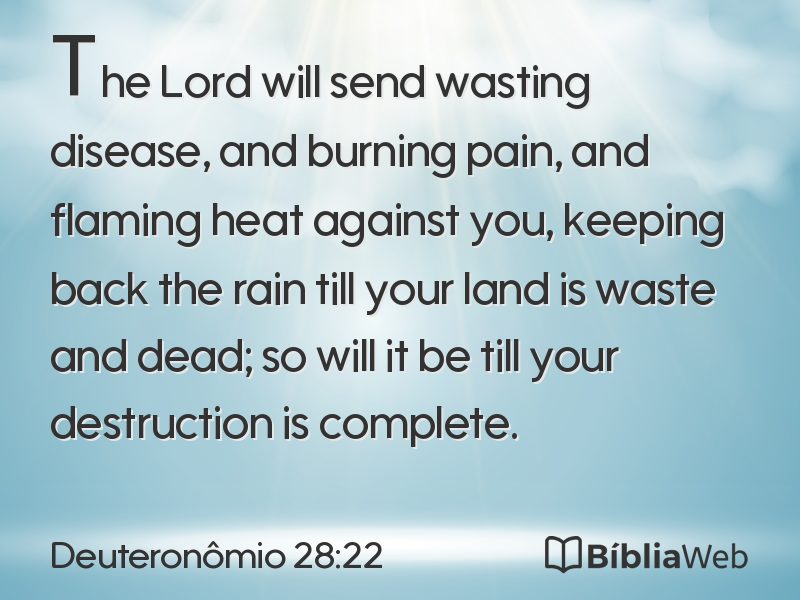 Deuteronômio 28:22 em imagem para compartilhar