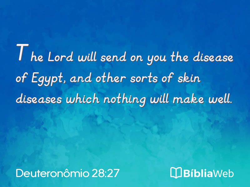 Deuteronômio 28:27 em imagem para compartilhar