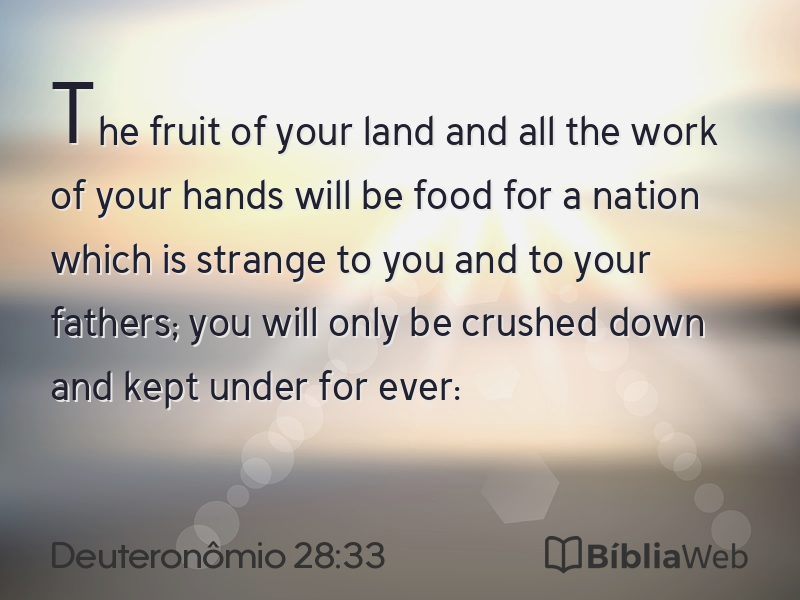 Deuteronômio 28:33 em imagem para compartilhar