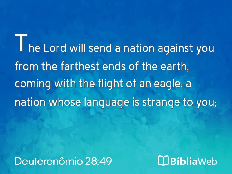 Deuteronômio 28:49 em imagem para compartilhar