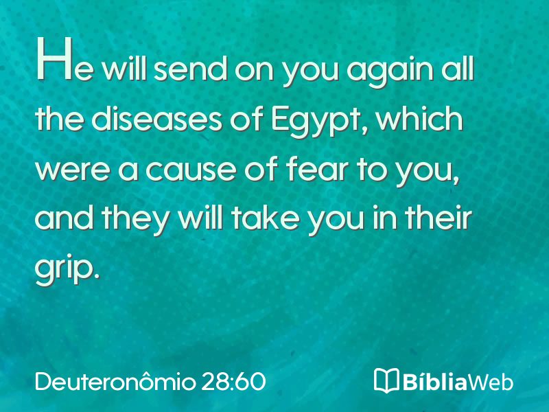 Deuteronômio 28:60 em imagem para compartilhar