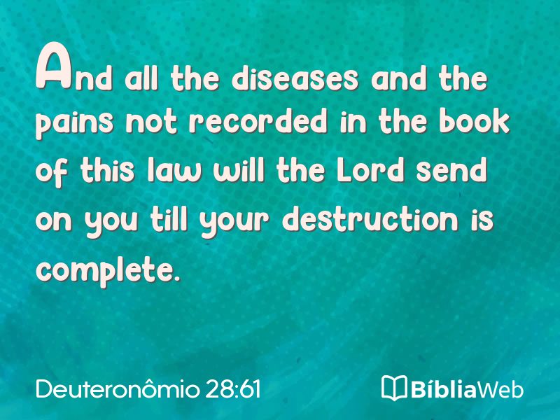 Deuteronômio 28:61 em imagem para compartilhar