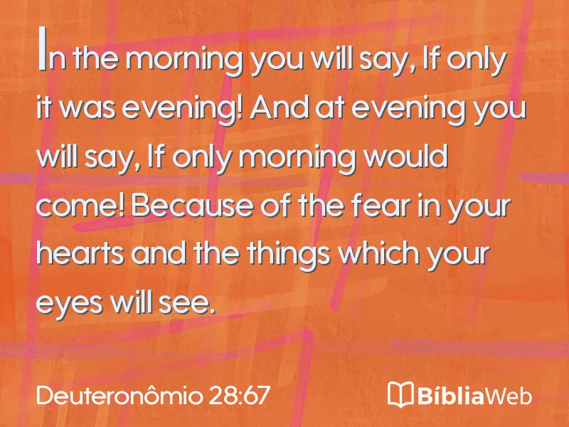 Deuteronômio 28:67 em imagem para compartilhar