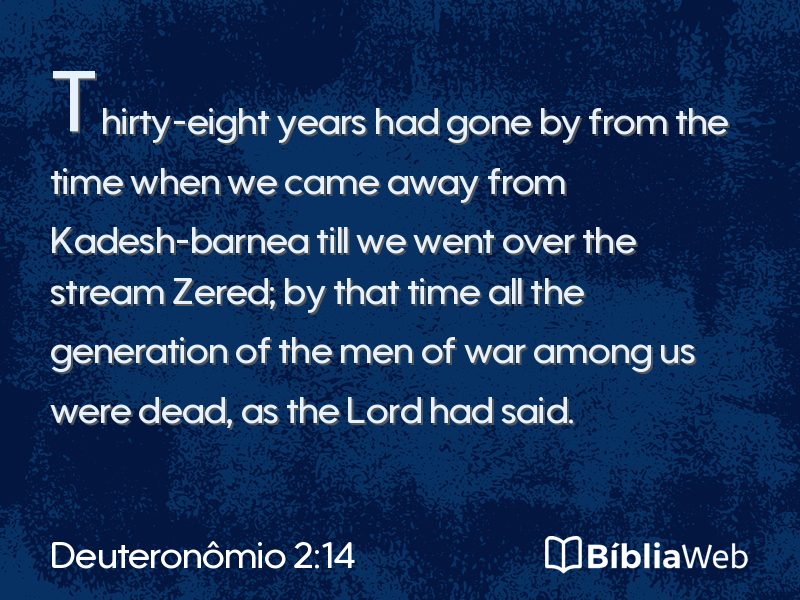 Deuteronômio 2:14 em imagem para compartilhar