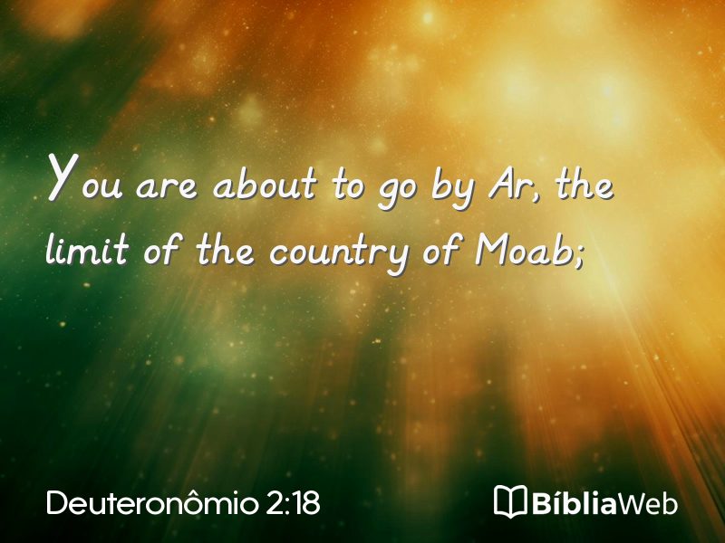 Deuteronômio 2:18 em imagem para compartilhar
