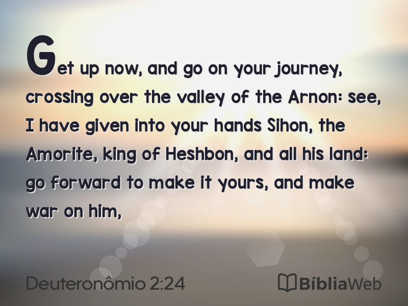 Deuteronômio 2:24 em imagem para compartilhar