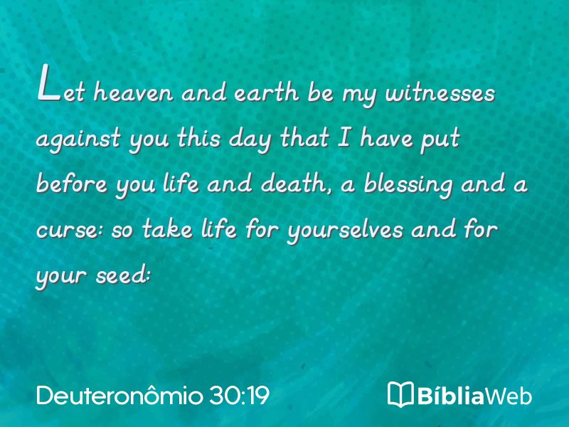Deuteronômio 30:19 em imagem para compartilhar