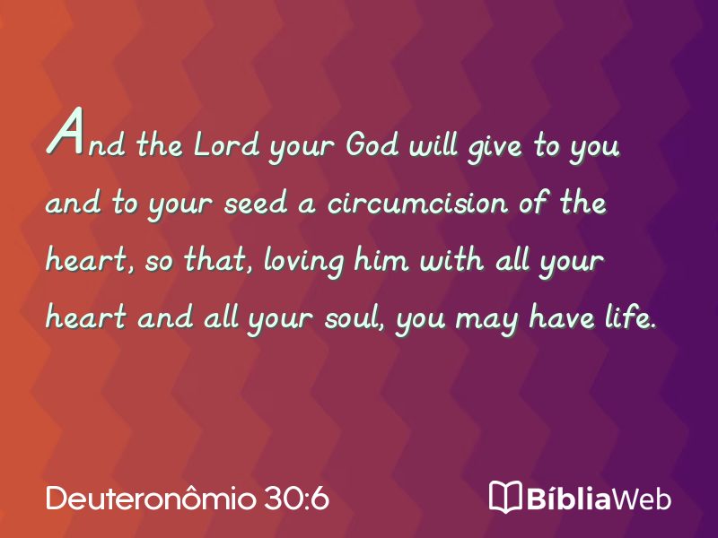 Deuteronômio 30:6 em imagem para compartilhar