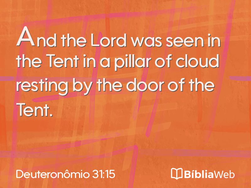Deuteronômio 31:15 em imagem para compartilhar