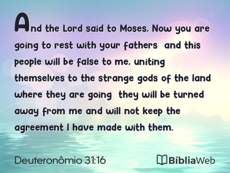 Deuteronômio 31:16 em imagem para compartilhar